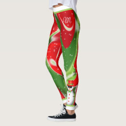 Schneeweihnachtsfest mit Snowman auf Abstrakt Leggings