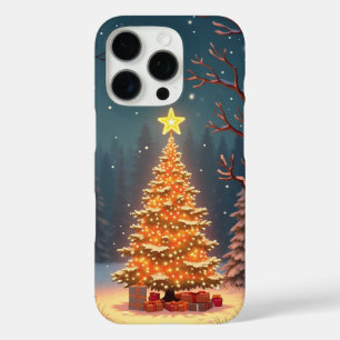 Schneeweihnachtsforst iPhone 16 Pro Hülle