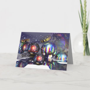 Schneeweihnachtskarte Feiertagskarte