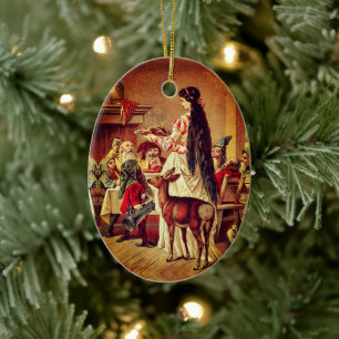 Schneeweiß - Märchen - Grimm Keramik Ornament