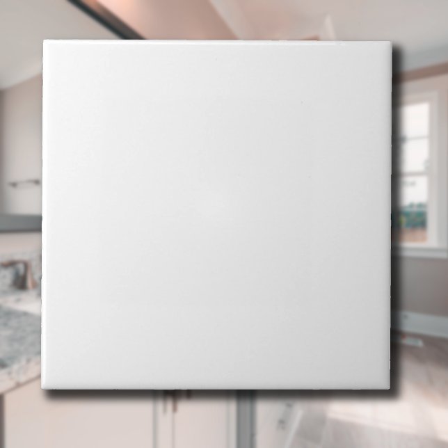 Schneeweiße Solid Color | Klassisches Elegant Fliese (Von Creator hochgeladen)