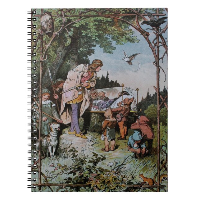 Schneeweiße Warnungen, die der Prinz wecken wird Notizblock (Vorderseite)