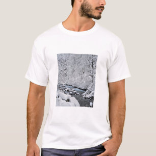 Schneeweißer Bach landschaftlich, Oregon T-Shirt