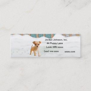 Schneewelpe Visitenkarte