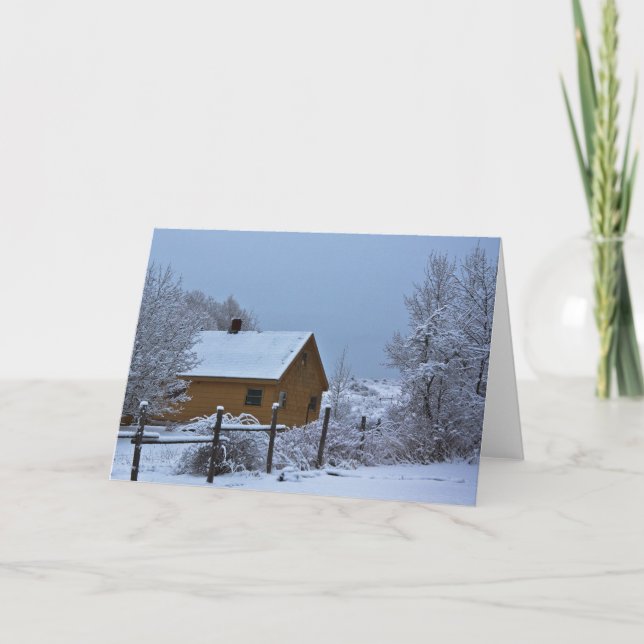 Schneewinterhütte zu Weihnachten (Vorderseite)