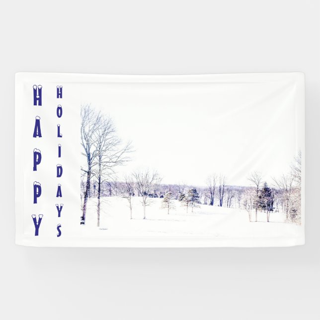 Schneewinterlandschaft Banner (Horizontal)