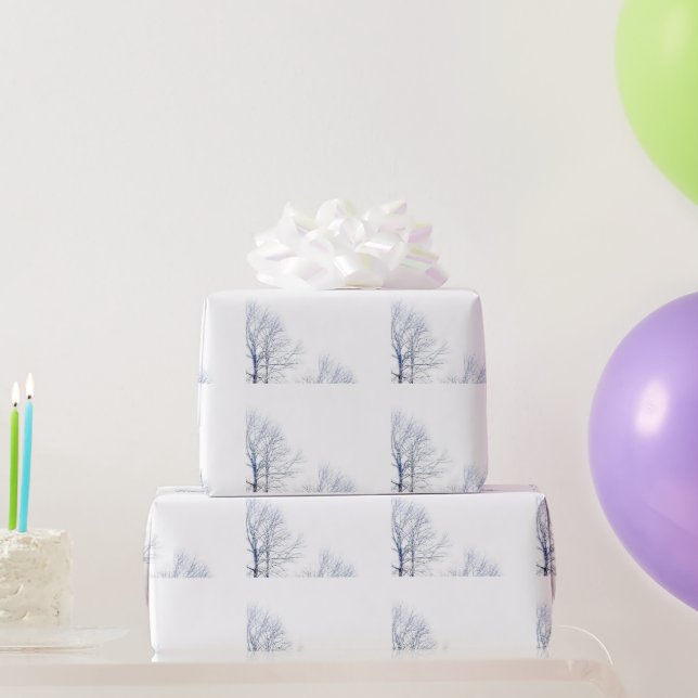 Schneewinterlandschaft Geschenkpapier (Partygeschenke)