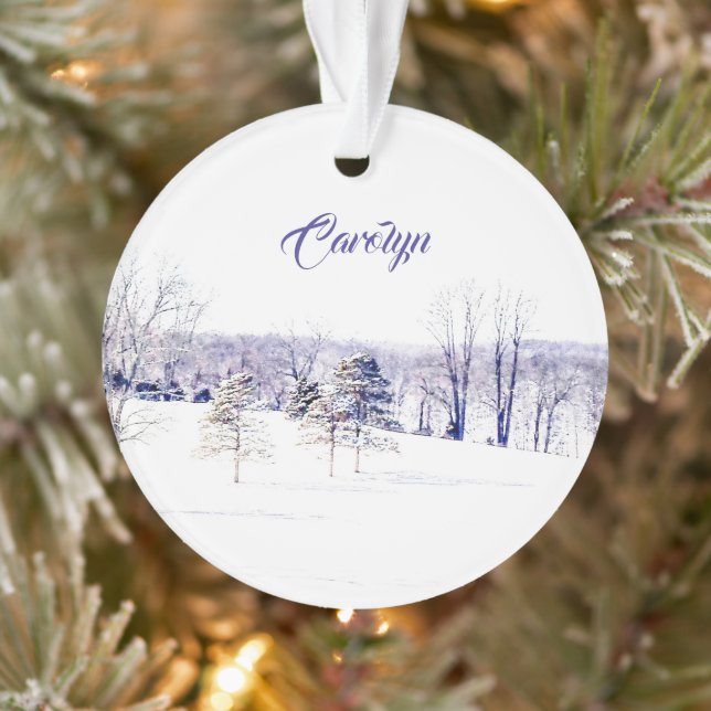 Schneewinterlandschaft Ornament (Baum)