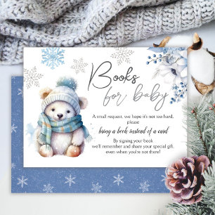 Schneewinters Baby-Duschbücher für Baby Begleitkarte