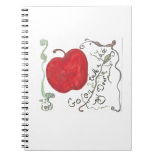Schneewittchen Apfel Notizbuch Notizblock