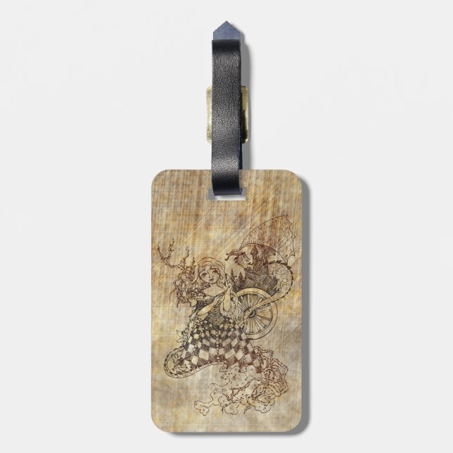 Schneewittchen Gepäckanhänger (Rückseite vertikal)