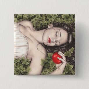 Schneewittchen-Knopf Button