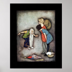 Schneewittchen & rote Rose ~ Märchen ~ Klassiker ~ Poster