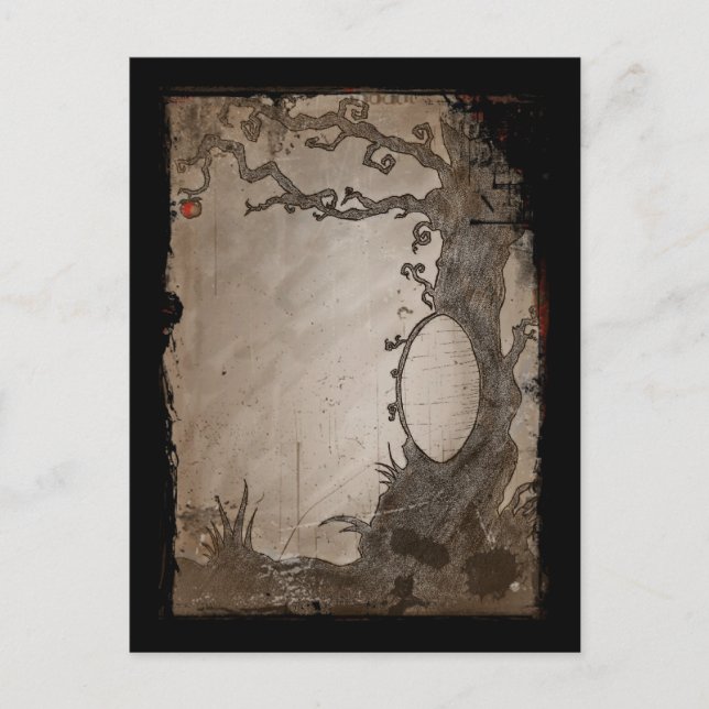 Schneewittchen-Spiegelbaum Postkarte (Vorderseite)