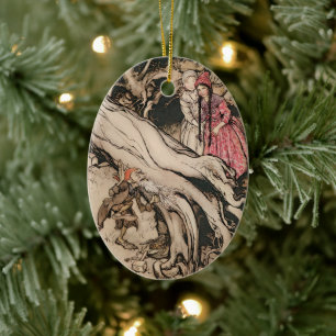 Schneewittchen und Rosenrot von Arthur Rackham Keramik Ornament