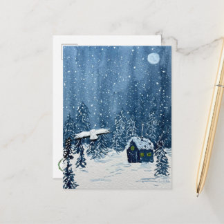 Schneewunderland Postkarte