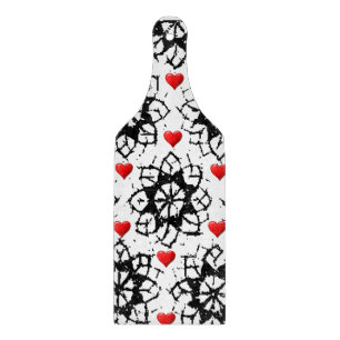 Schneidbrett aus Glas zum Valentinstag Schneidebrett