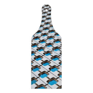 Schneidbrett Glas Grau Blau Schneidebrett