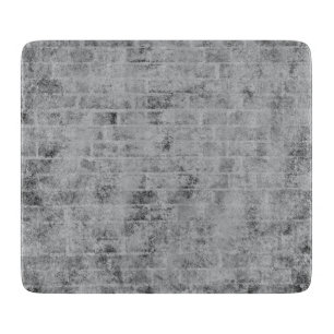 Schneidbrett Grau, verwitterte Ziegelwand aus Glas Schneidebrett