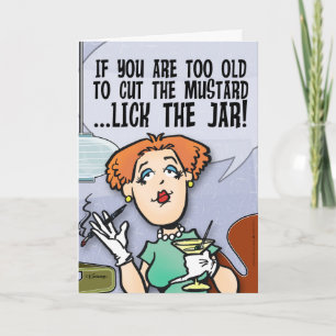 Schneide den Senf Karte