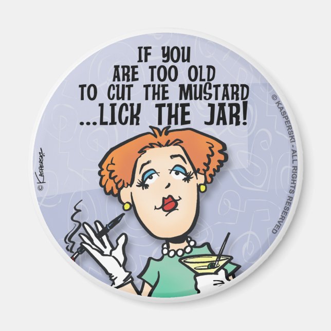 Schneide den Senf Magnet (Vorne)