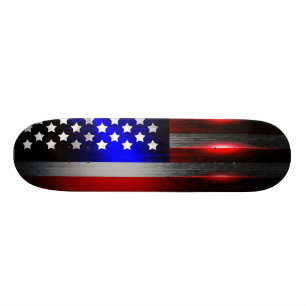 Schneide-Edge Laser Cut American Flag 1 Skateboard