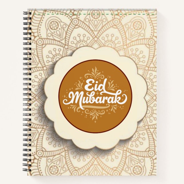 Schneide Eid Mubarak Notizbuch (Vorderseite)