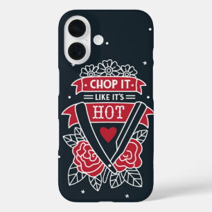 Schneide es wie ein heißer Retro-Friseur im Tattoo iPhone 16 Hülle