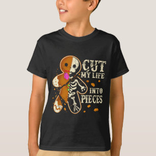 Schneide mein Leben in Eces Lustiger Lebkuchen Wei T-Shirt