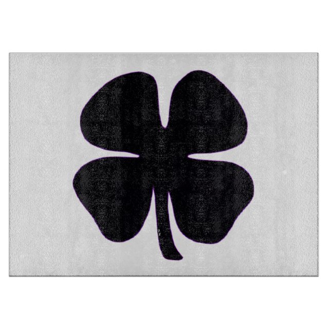 Schneidebrett aus schwarzem Glattleder (Vorderseite)