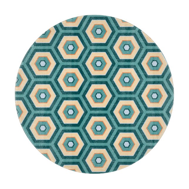 Schneidebrett - Honeycomb Muster (Vorderseite)