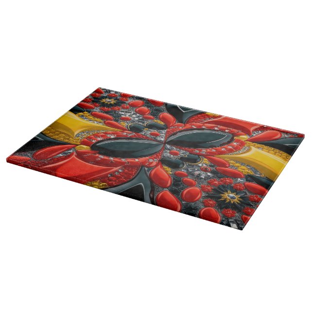 Schneidebrett mit deutschem Farbdesign (Ecke)