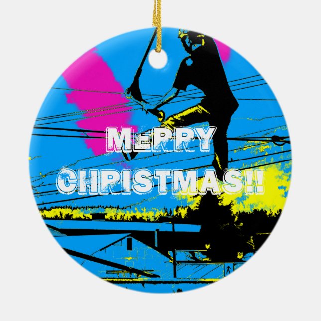 Schneiden - Hochfliegender Scooter Keramikornament (Hinten)