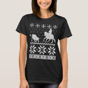 Schneiden Pferd Ugly Weihnachtsschrei T-Shirt
