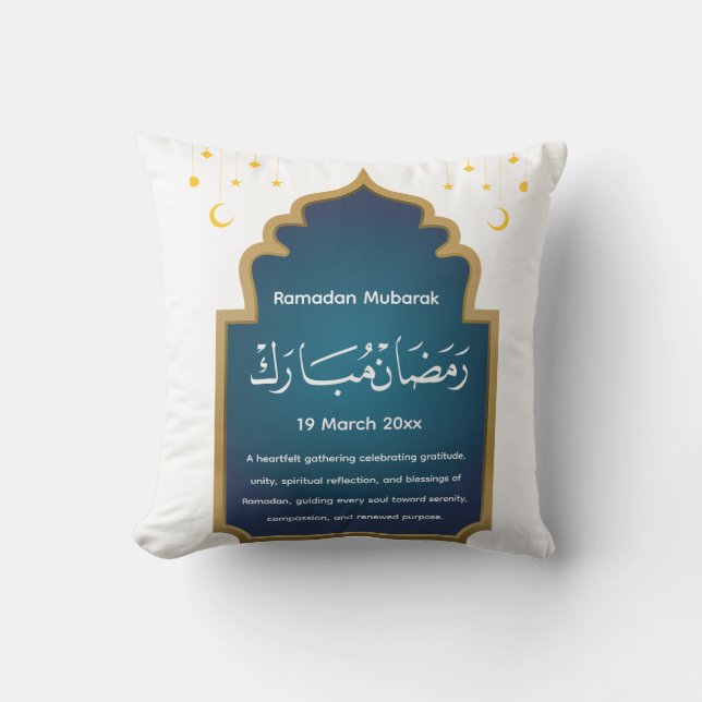 Schneiden Sie Eid Mubarak Kissen (Vorderseite)