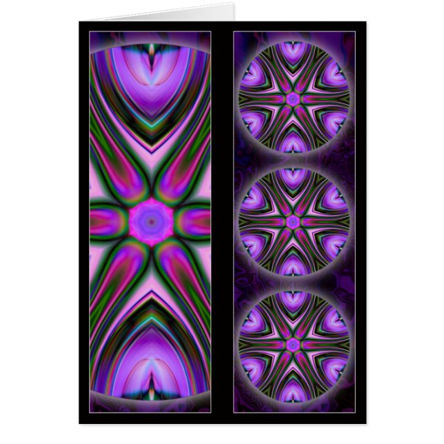 Schneiden Sie Mandala-Lesezeichen-Karte (Vorne)