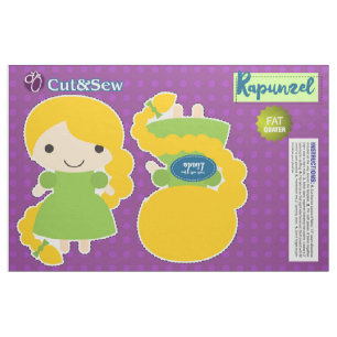 Schneiden Sie u. nähen Sie Rapunzel Charakter - Stoff