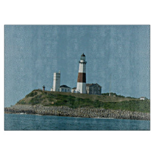 Schneiden Sie zum Punkt Montauk Leuchtturm Schneidebrett