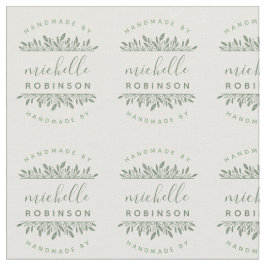 Schneiden und Nähen | Name der grünen botanischen  Stoff