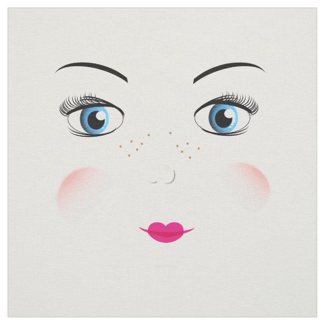 Schneiden und nähen Niedliche Big Blue Mit Augen R Stoff (Muster)