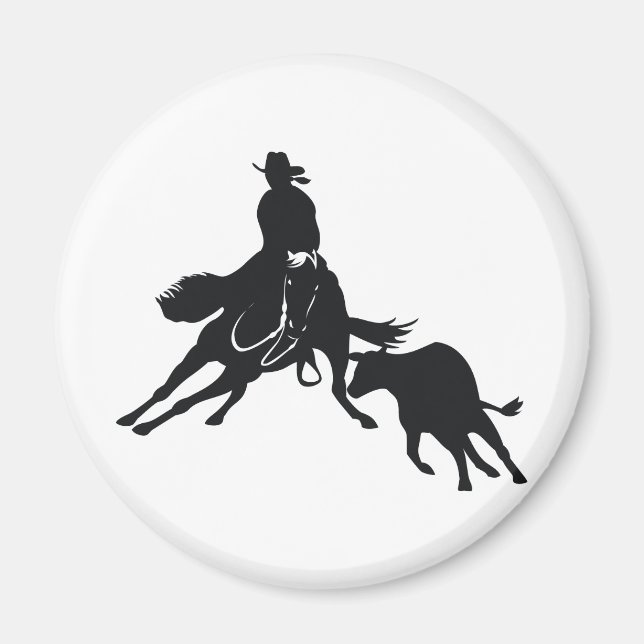 Schneiden von Pferd und Kuh Magnet (Vorne)