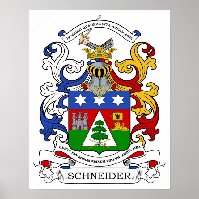 Schneider Coat of Arms Custom Poster (Vorne)