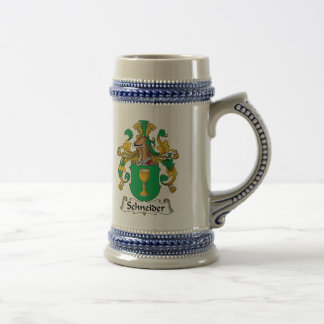 Schneider-Familienwappen Bierglas