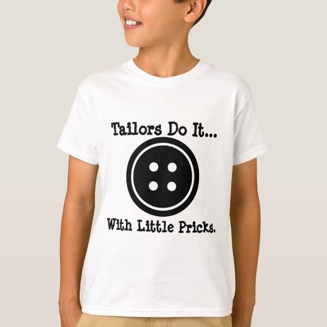 Schneider machen es... mit kleinen Steinen. T-Shirt (Vorderseite)