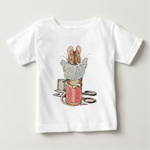 Schneider-Maus auf Spule des Fadens Baby T-shirt