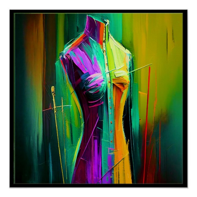 Schneider, Seamstress Poster passt zur Visitenkart (Vorderseite)