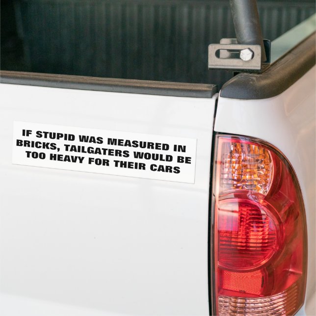 Schneider- wenn Stupid Steine war... Autoaufkleber (Auf Lkw)