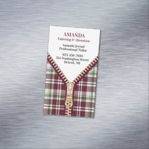 Schneiderei Magnetische Visitenkarte