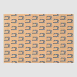 Schneidermaschine Elegantes Muster Grau Peach Seidenpapier