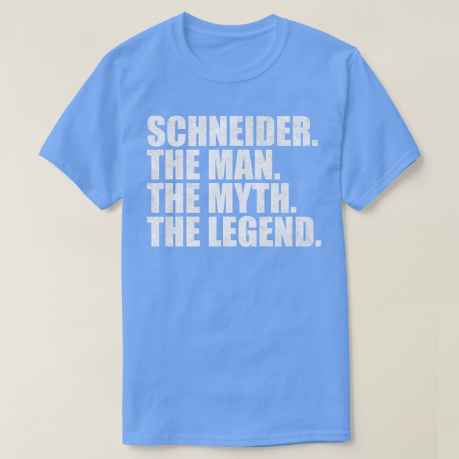 SchneiderSchneider Nachname Schneider T-Shirt (Design vorne)